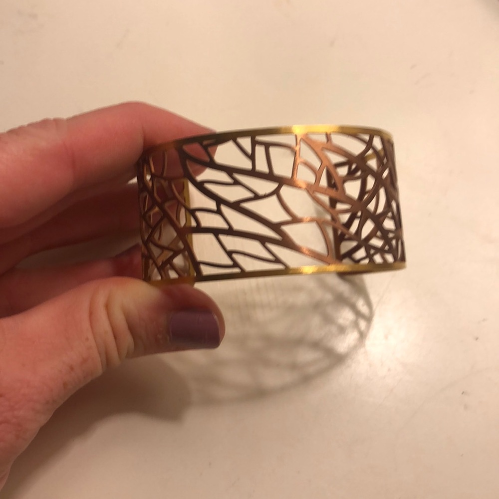 Two Tone Gold Bangle
